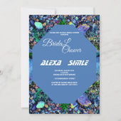 Zwembad Water Bruids Douche Uitnodiging, Bewerkbar Kaart (Voorkant)