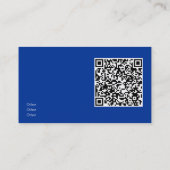 Zwembad Water - QR code Visitekaartje (Achterkant)