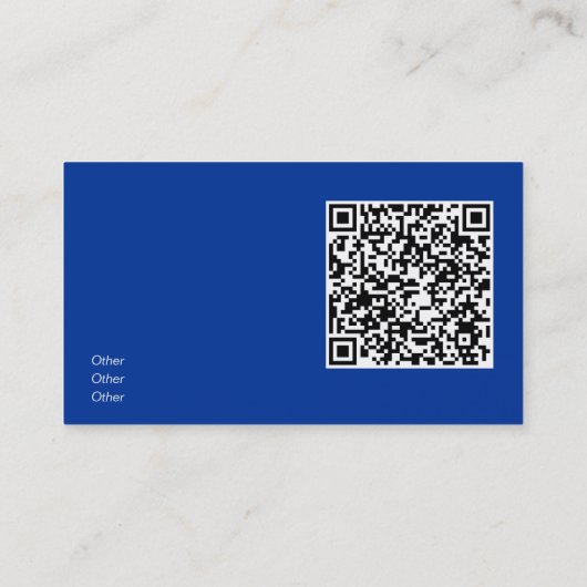 Zwembad Water - QR code Visitekaartje (Achterkant)