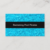 Zwembad Water Thema Visitekaartjes (Voorkant)