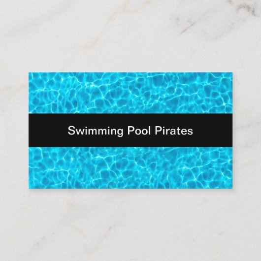 Zwembad Water Thema Visitekaartjes (Voorkant)