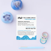 ZWEMBAD Water, Zwembad Schoonmaak Adverteren Vlieg Flyer (Enkel)