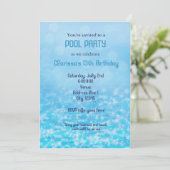 Zwembad Water Zwemmen Zomer Strandfeest Kaart (Staand voorkant)