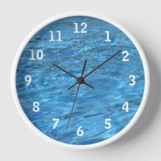Zwembad Waters Wandklok