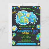 Zwembad Zomer Verjaardag Bash Blauw Groen Geel Fee Kaart (Voorkant)