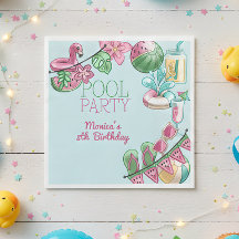 Zwembad zomerfeest verjaardag