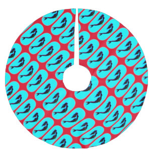 zwembad zwarte zeemeermin kerstboom rok