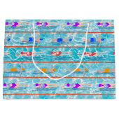 Zwembad Zwembad Team Patroon Groot Cadeauzakje (Voorkant)