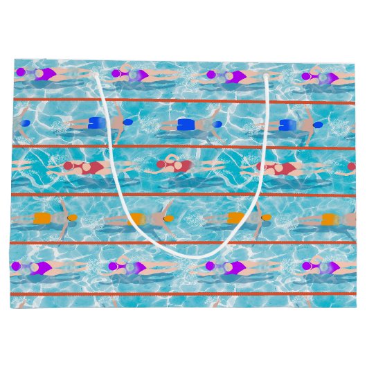 Zwembad Zwembad Team Patroon Groot Cadeauzakje (Achterkant)