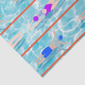 Zwembad Zwembad Team Patroon Tissuepapier (Detail)