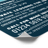 Zwembad, Zwemles Adverteren Poster (Hoek)