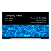 Zwembaddiensten Magnetische Visitekaartjes Magnetisch Visitekaartje (Voorkant)