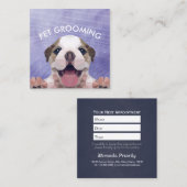 Zwembaden met zeer laag polig tandvlees afsprakenkaartje (Voorkant / Achterkant)