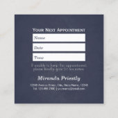 Zwembaden met zeer laag polig tandvlees afsprakenkaartje (Achterkant)