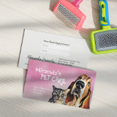 Zwembaden voor gezelschapsdieren en verzorgingssal afsprakenkaartje