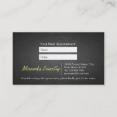 Zwembaden voor gezelschapsdieren en verzorgingssal afsprakenkaartje (Achterkant)