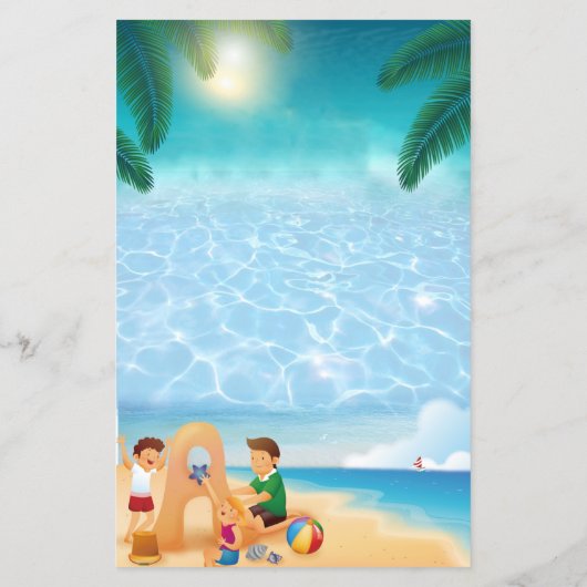 Zwembadfeest Flyer voor Kinderen (Achterkant)