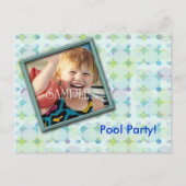 Zwembadfeest Foto Uitnodiging (Voorkant)