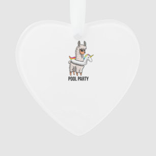 Zwembadfeest Llama Eenhoring Drijvend Shirt Grappi Ornament