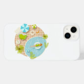 Zwembadfeest meisje in bikini zomerstrand Case-Mate iPhone case (Achterkant (horizontaal))