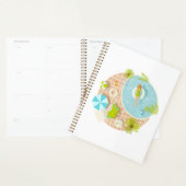 Zwembadfeest meisje in bikini zomerstrand planner (Display)