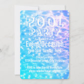Zwembadfeest Strandfeest Zomerfeest modern chic Kaart (Voorkant)