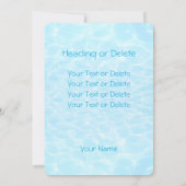 Zwembadfeest Strandfeest Zomerfeest modern cool Kaart (Achterkant)