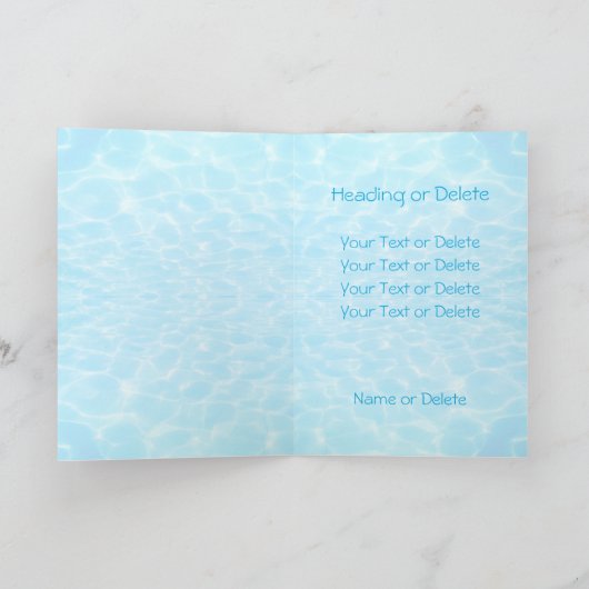 Zwembadfeest strandfeest zomerfeest water rimpels (Binnen)