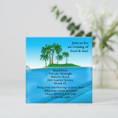 Zwembadfeest Uitnodiging (Staand voorkant)