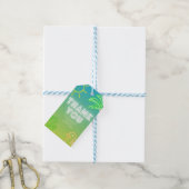 Zwembadfeest Verjaardag Jongen Cadeaulabel (Met Touw)