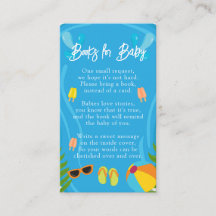 Zwembadfeest zomer jongensboeken voor baby shower