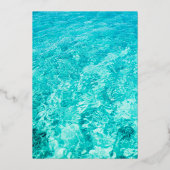 Zwembadfeestje Folie Uitnodiging (Achterkant)