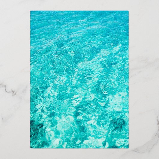 Zwembadfeestje Folie Uitnodiging (Achterkant)