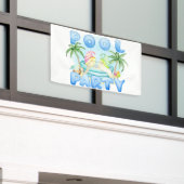 Zwembadfeestkabouters Spandoek (Buitenkant Gebouw)