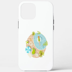 Zwembadfeestmeisje in bikini zomerstrand Case-Mate iPhone case