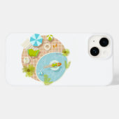 Zwembadfeestmeisje in bikini zomerstrand Case-Mate iPhone case (Achterkant (horizontaal))
