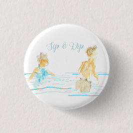 Zwembadfeestservetten Ronde Button 3,2 Cm