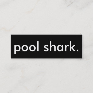 zwembadhaai. mini visitekaartje