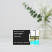 Zwembadkooi opnieuw screenen visitekaartje (Staand voorkant)