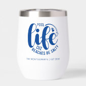 Zwembadleven is beter (Achterkant)