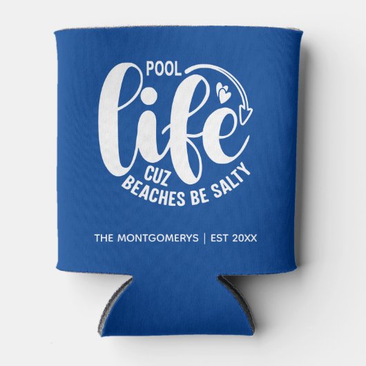 Zwembadleven is beter blikjeskoeler (Voorkant)