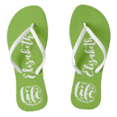 Zwembadleven Lime Green Teenslippers (Voetbed)