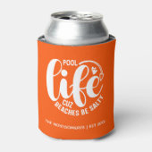 Zwembadleven Sinaasappel Blikjeskoeler (Blikje Voorkant)