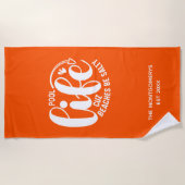 Zwembadleven Sinaasappel Strandlaken (Voorkant)