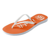 Zwembadleven Sinaasappel Teenslippers (Schuin)