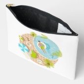 Zwembadman op tropische zomerstrandvakantie etui (Open)