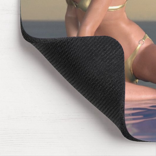 Zwembadmeisje Reby Sky Mousepad Muismat (Hoek)