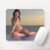 Zwembadmeisje Reby Sky Mousepad Muismat (Met muis)