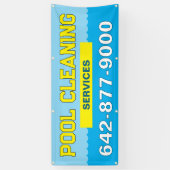 Zwembadreinigingsdienst Banner (Verticaal)