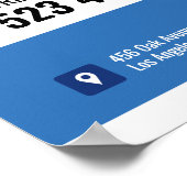 Zwembadreinigingsdienst Poster (Hoek)